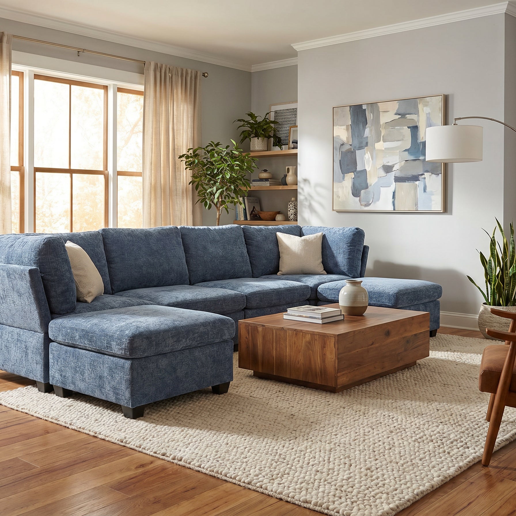 Milton Orchid Double Chaise Sectional