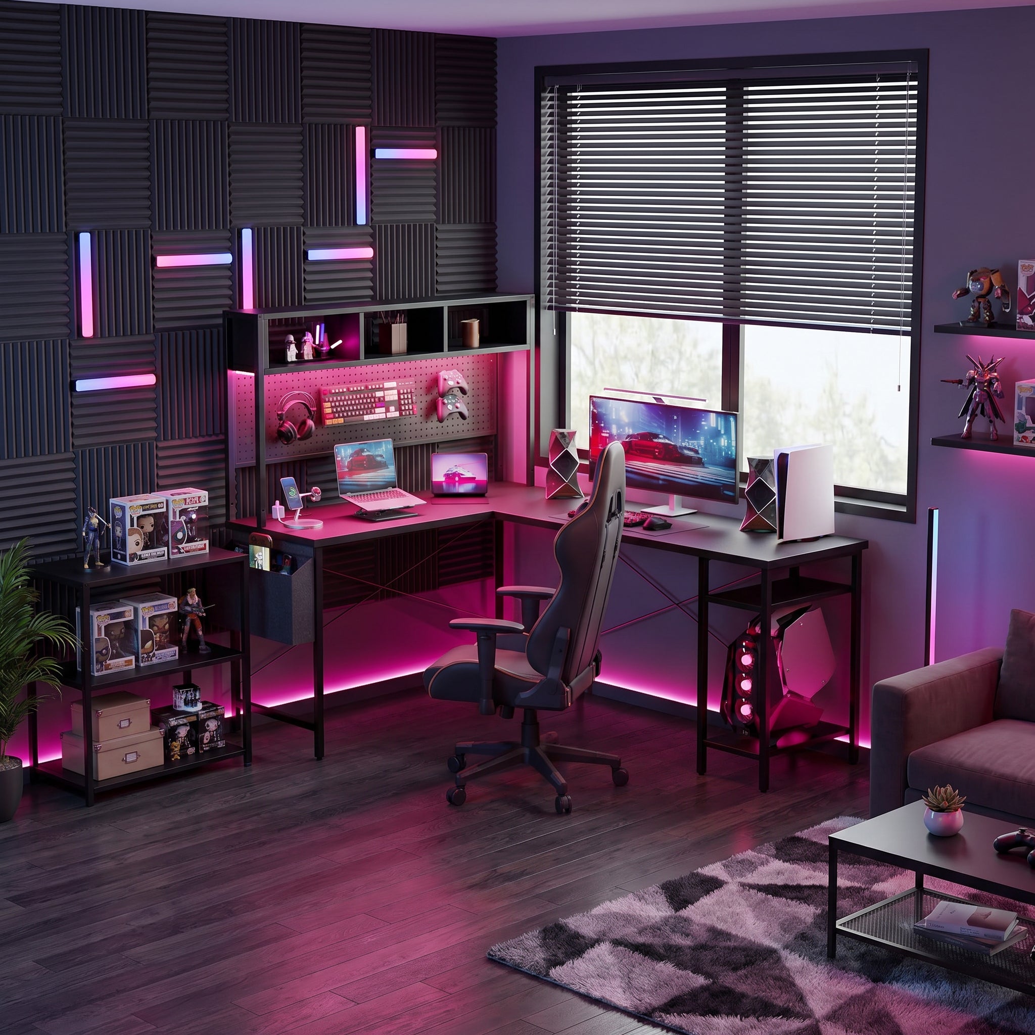 Milton XHQ02-X.01.02.06.A6602 Black 94.5" Reversible L Shape Desk