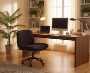 Milton QL-66H1-05 Galaxy Black Fabric Office Chair