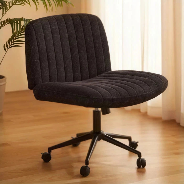 Milton QL-66H1-05 Galaxy Black Fabric Office Chair