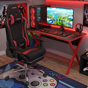 Milton SJM1005G-RED Black & Red Gaming Chair