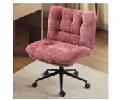 Milton QL-66H2-05 Wine Red Velvet Criss Cross Office Chair