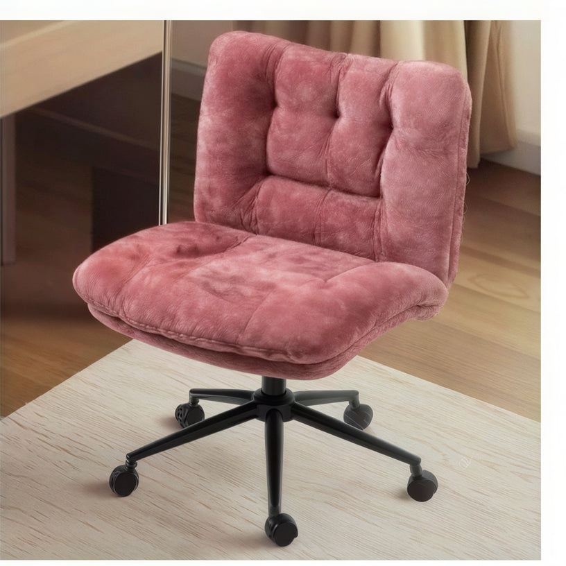 Milton QL-66H2-05 Wine Red Velvet Criss Cross Office Chair