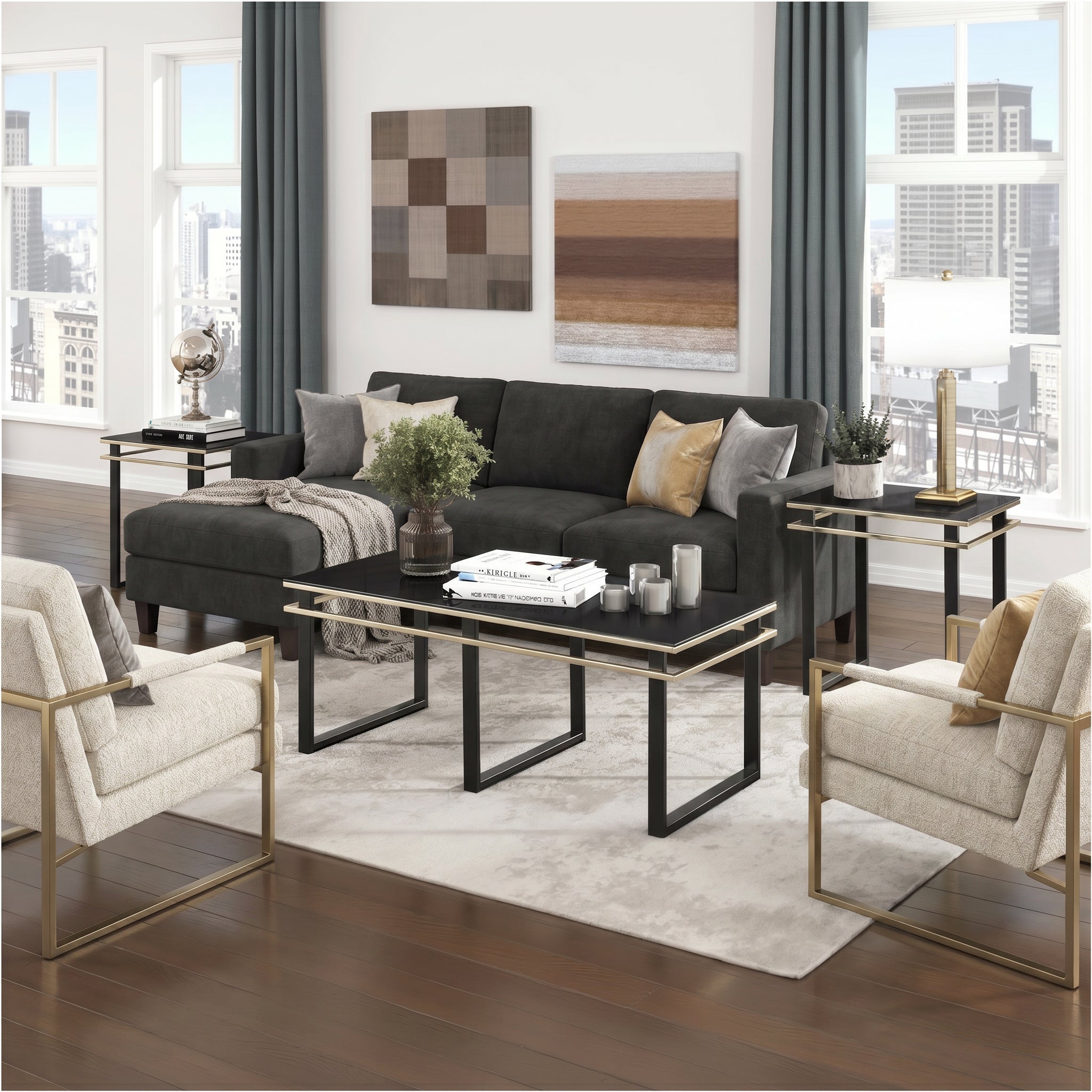 Homelegance 3701-31 Zamir 3 Piece Occasional Set