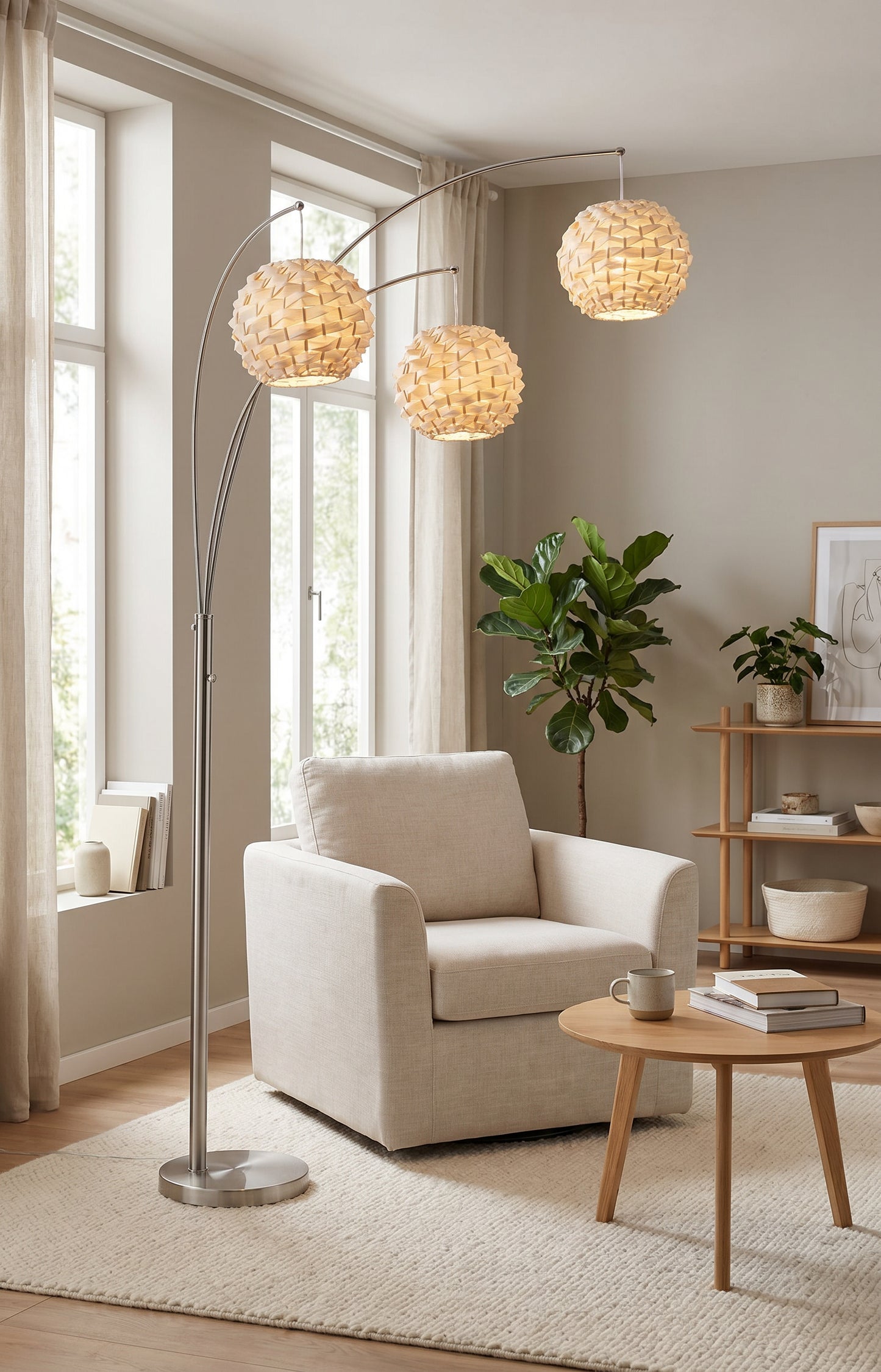 Lite Source LS-82268 Linterna 3 Arc Lamp