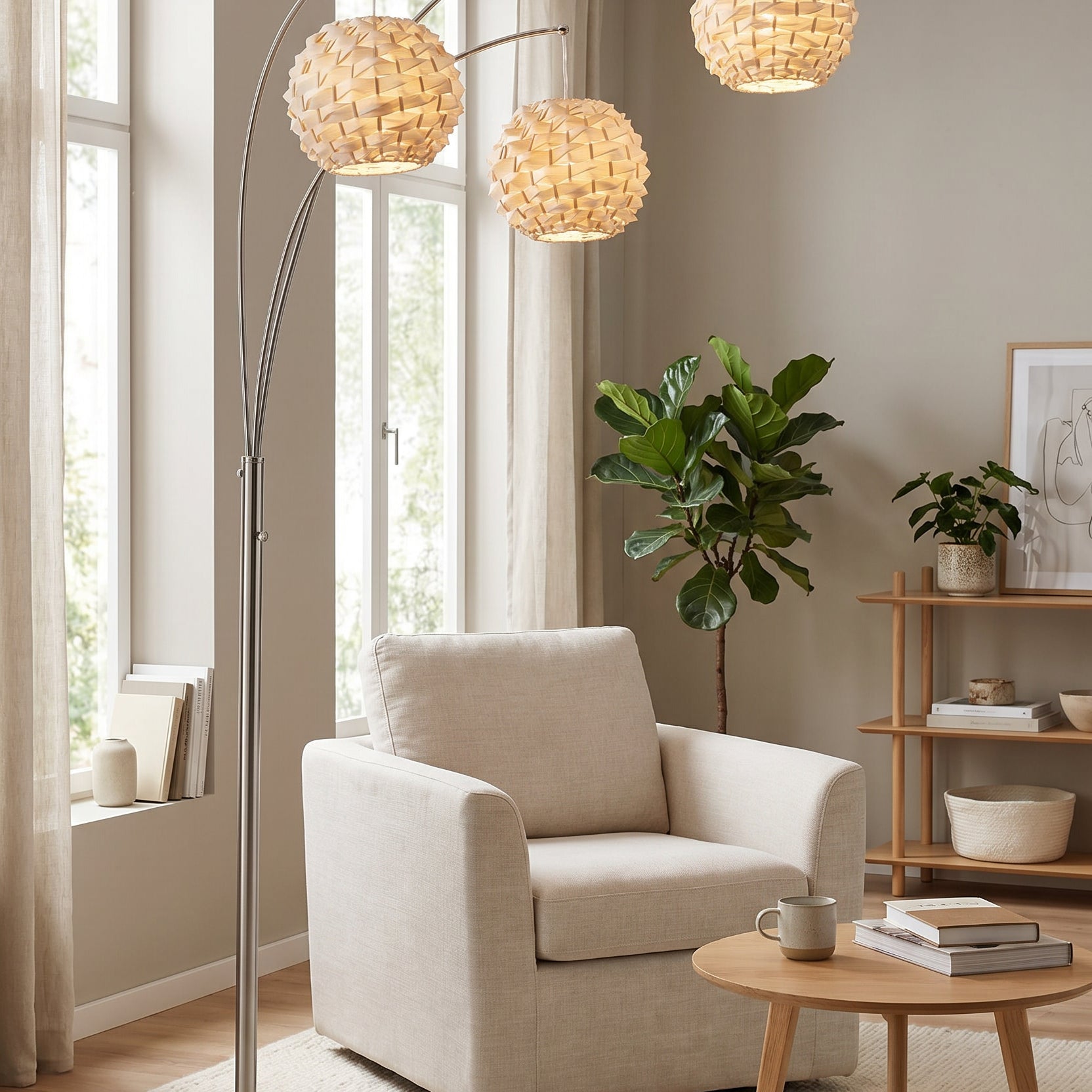 Lite Source LS-82268 Linterna 3 Arc Lamp