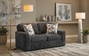 Ashley 9810535 Midnight Madness Gun Metal Loveseat