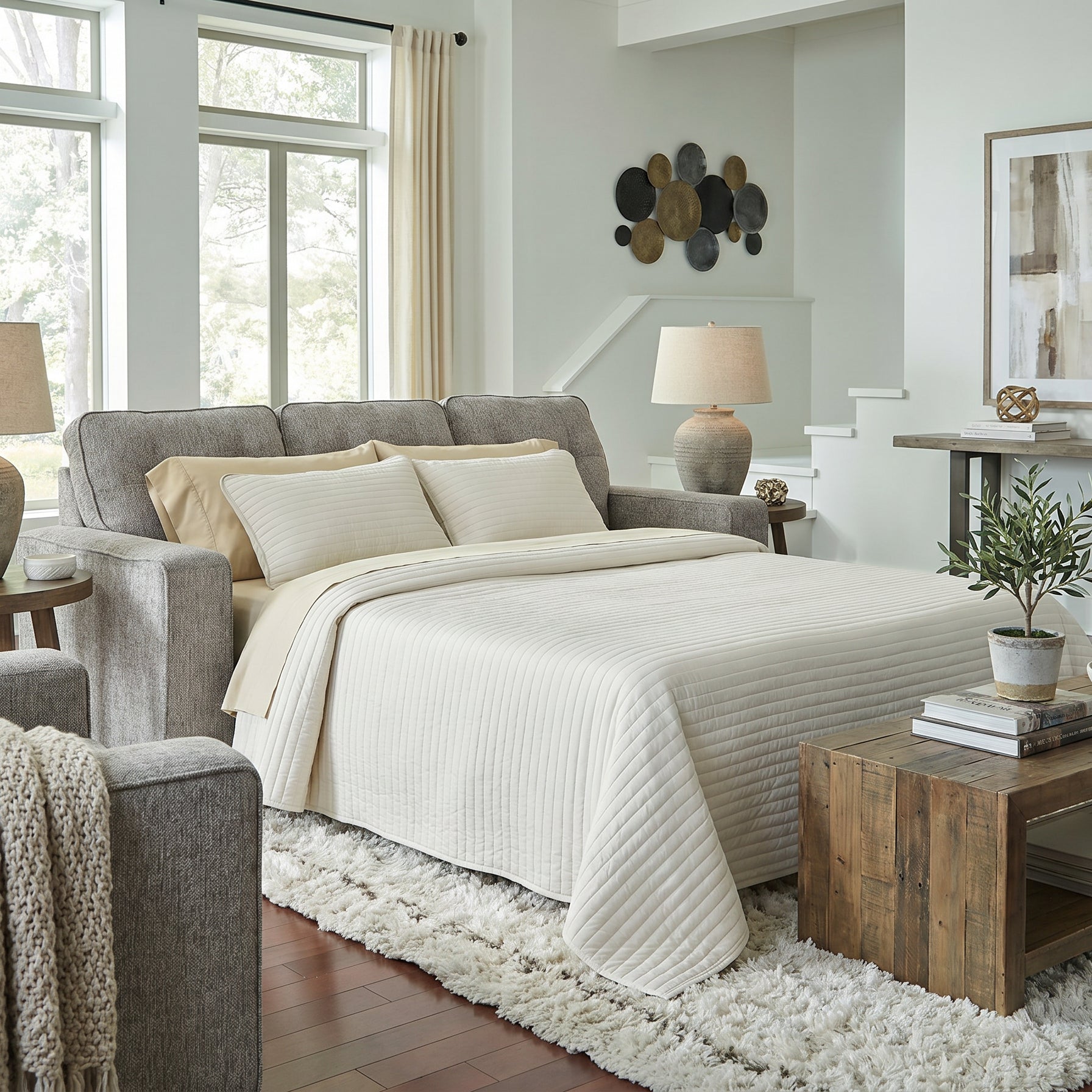 Ashley PC2920439 Larimer Iron Queen Sofa Sleeper