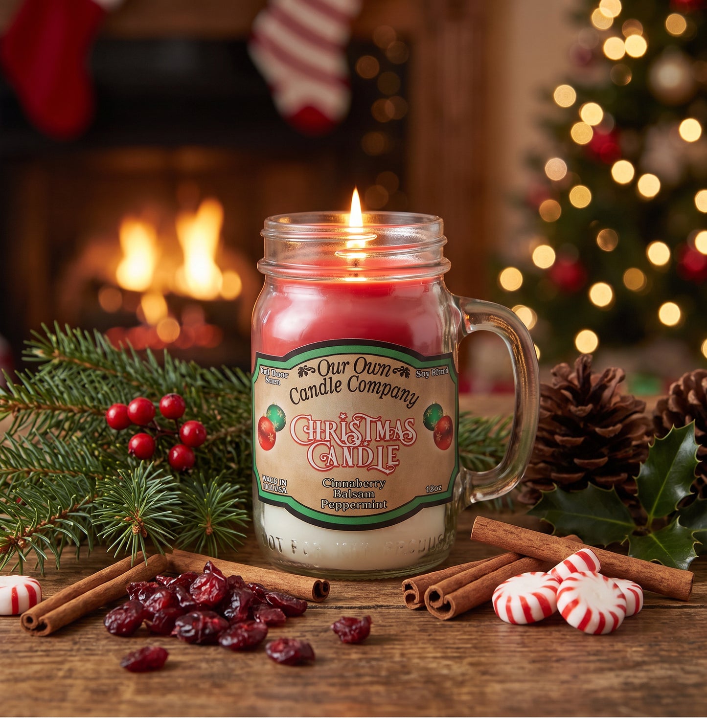 Our Own Candle Company A Christmas Candle Mason Jar