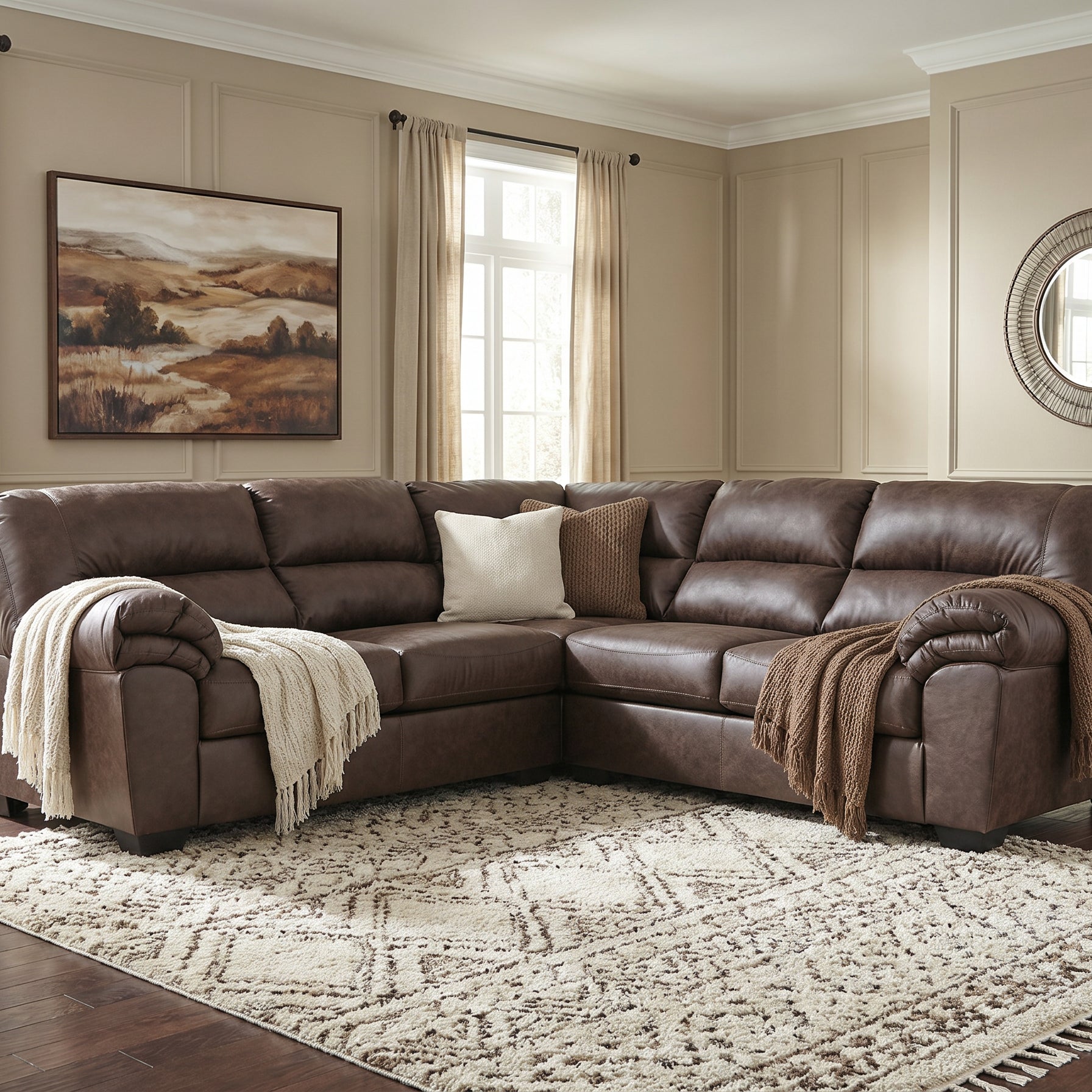 Ashley PC27705S1 WillowBend Umber 2-Piece Sectional