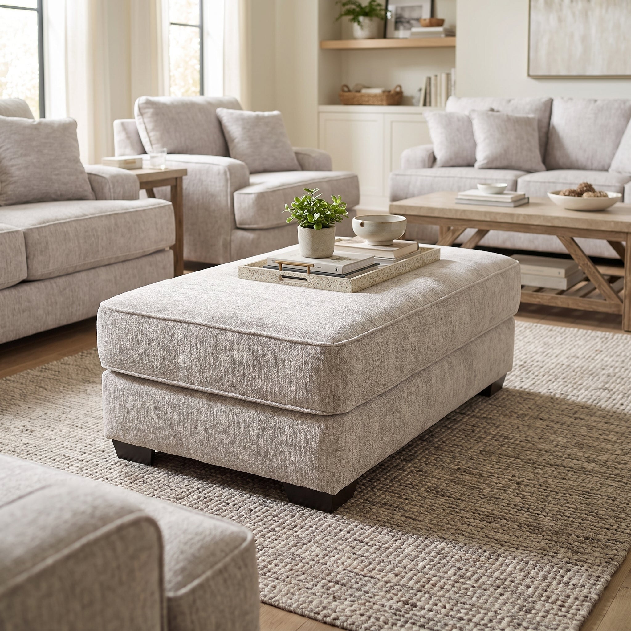 Stanton 37647 Zaftig Dove Storage Ottoman