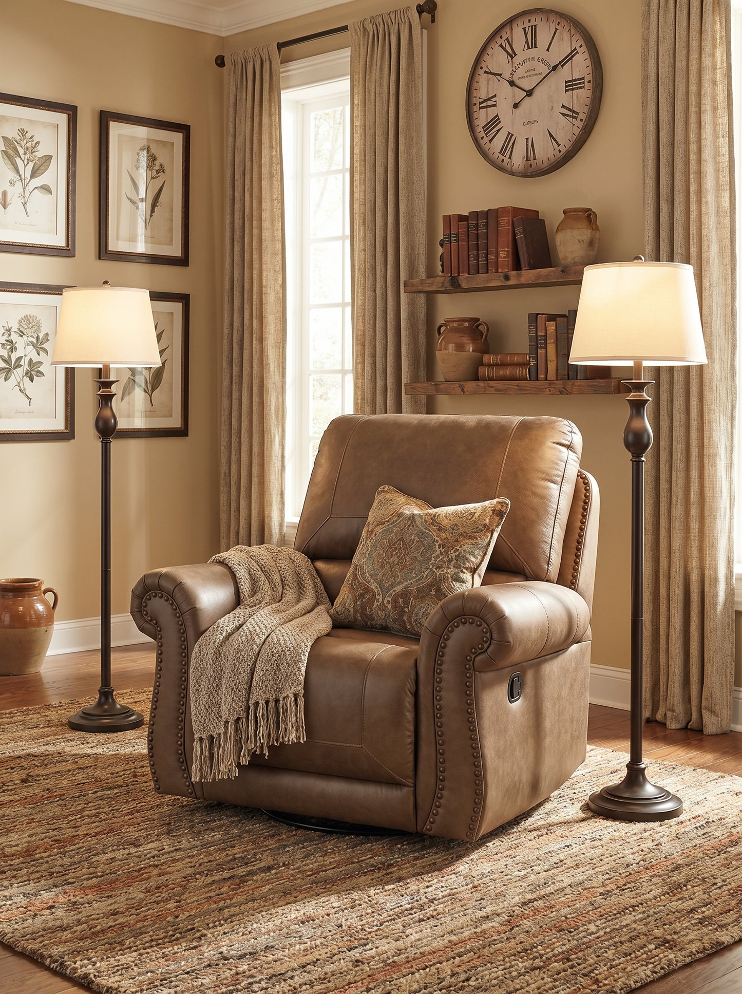 Ashley PC5590261 Chasemore Earth Swivel Glider Recliner
