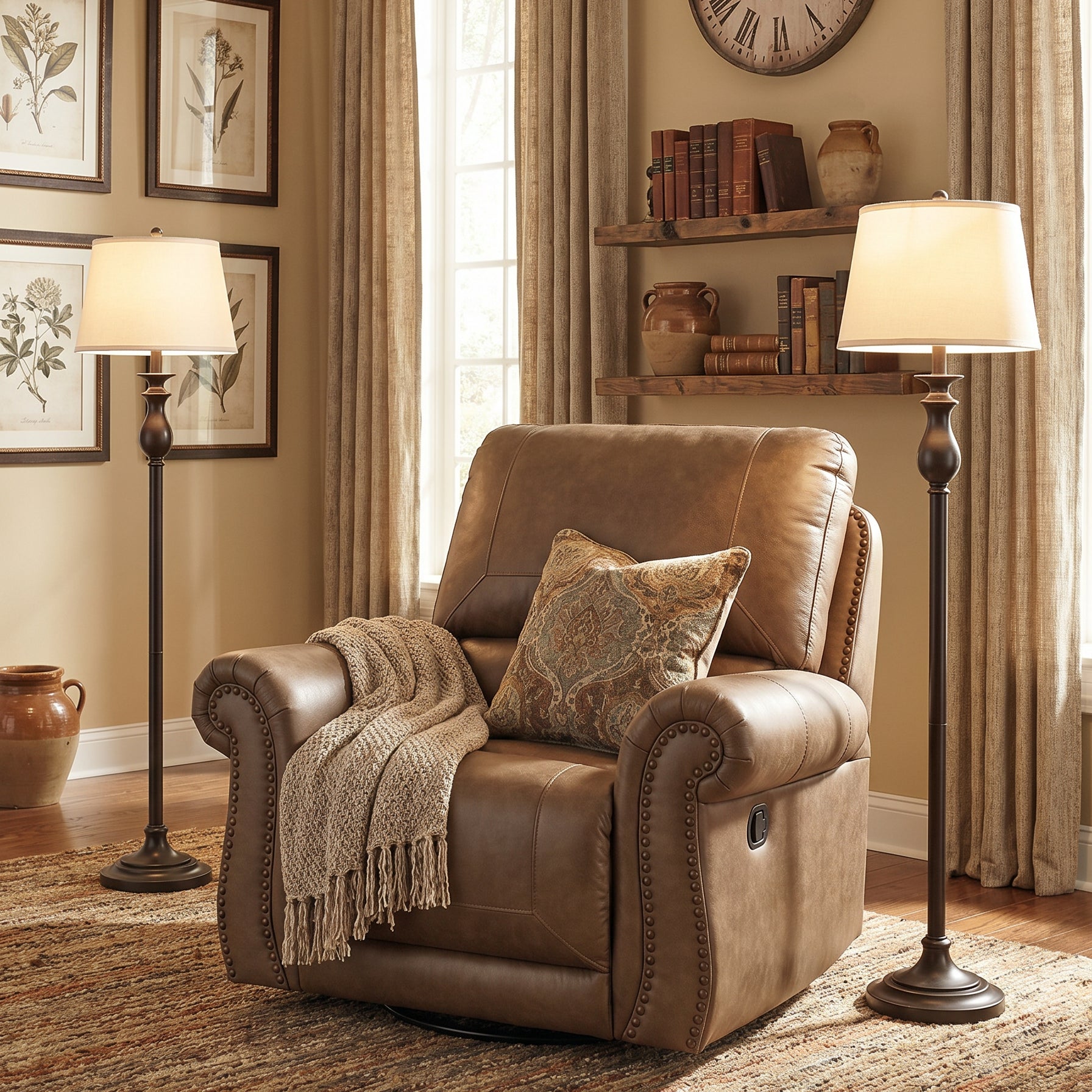 Ashley PC5590261 Chasemore Earth Swivel Glider Recliner