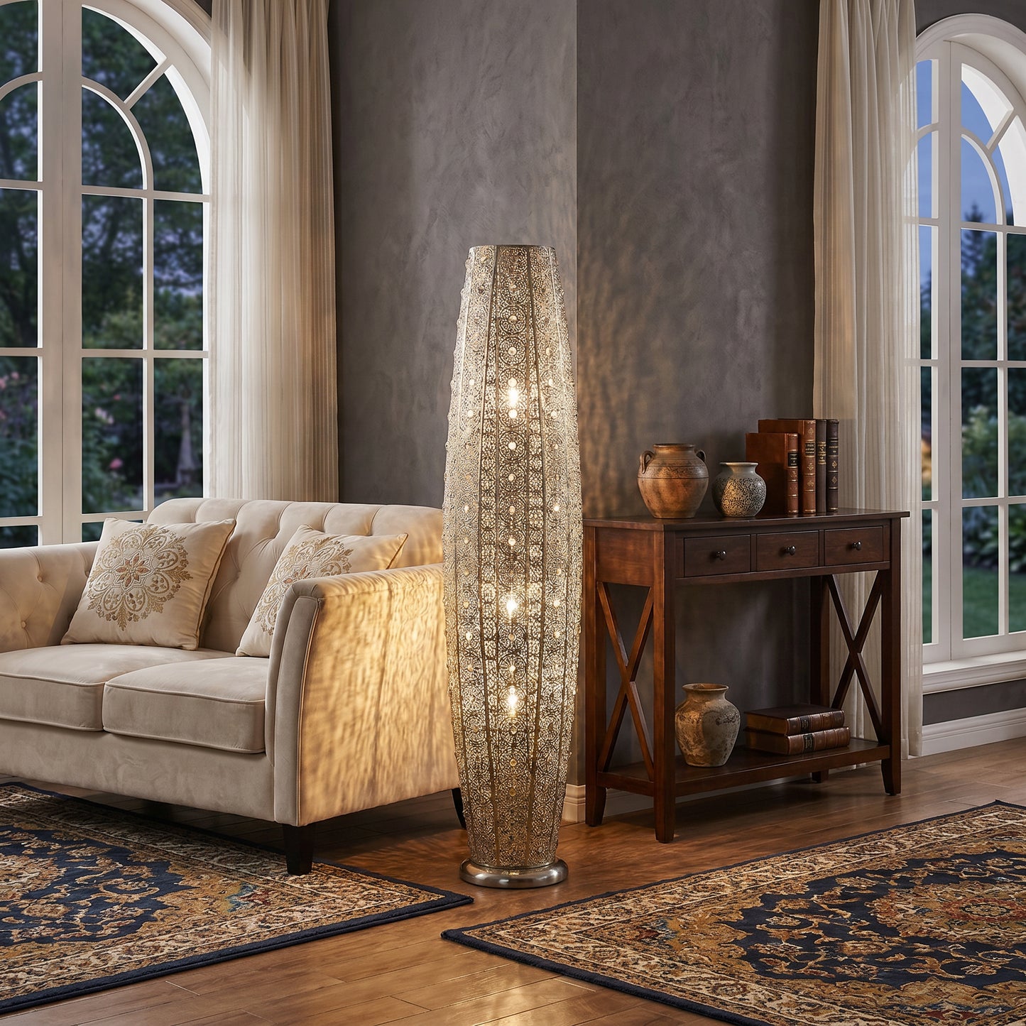 Lite Source LS-83494 Bling Masura Floor Lamp