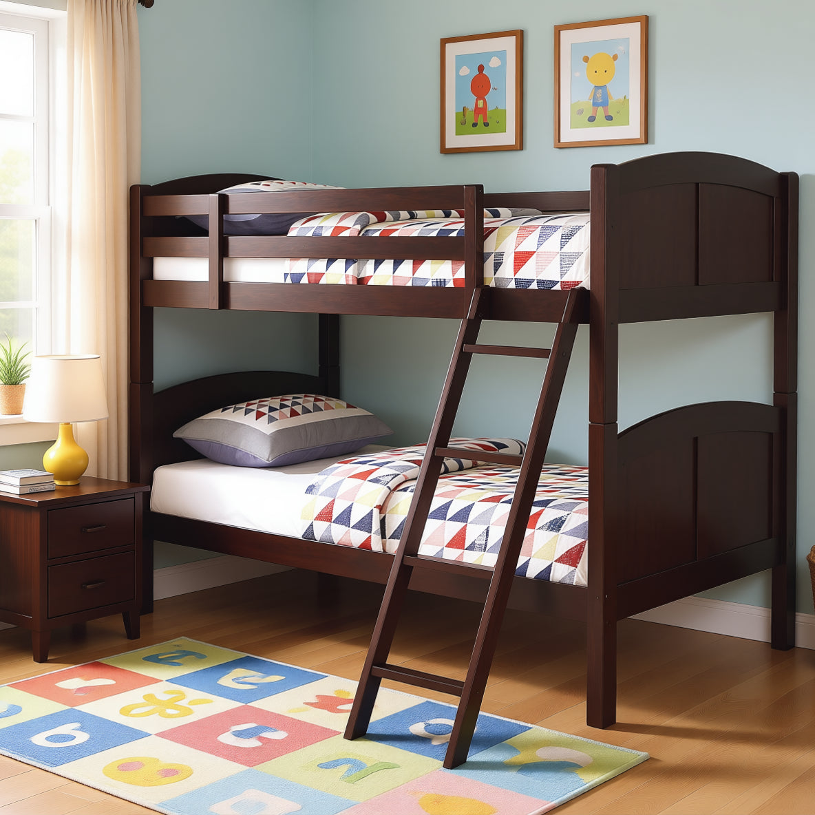 Coaster 460213 Cappuccino Twin Over Twin Bunk Bed