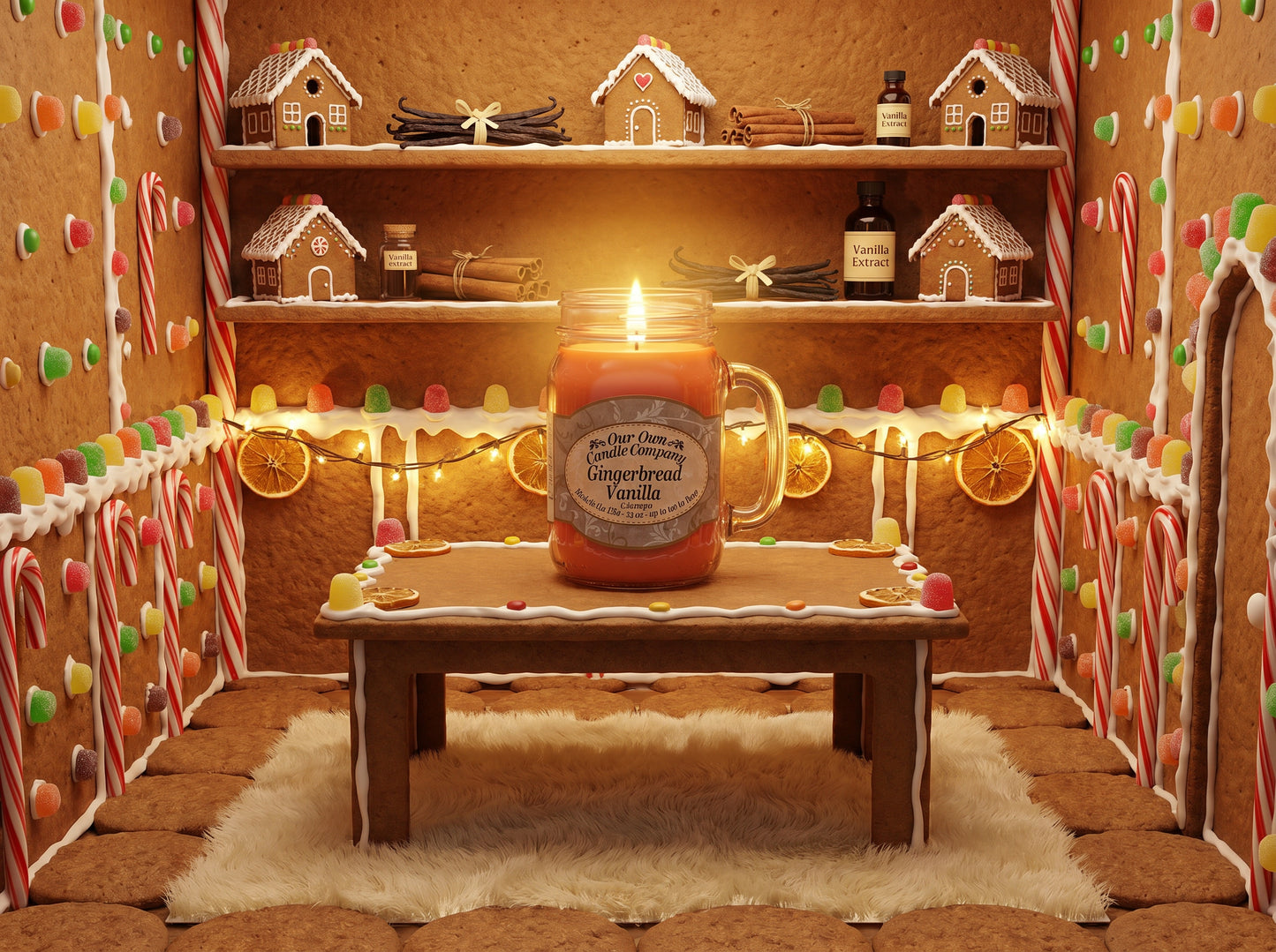 Our Own Candle Company Gingerbread Vanilla Mason Jar