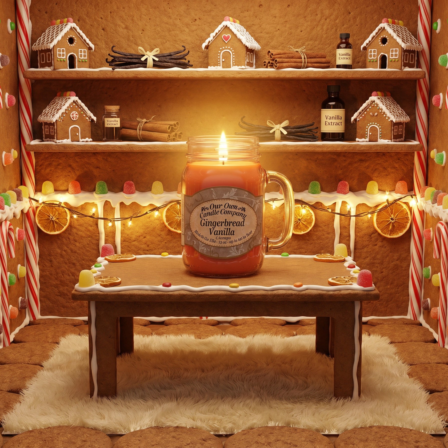 Our Own Candle Company Gingerbread Vanilla Mason Jar