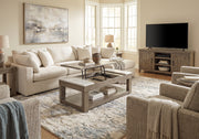 Ashley T854-9 Loyaska Lift Top Wood Marble Coffee Table