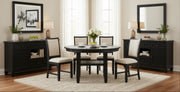 Homelegance 5800BK-48RD*5 Asher 5 Piece Round Dining Set