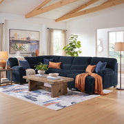 Ashley 24205S2 SimpleJoy Navy 3 Piece Sectional with Chaise