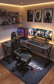 Milton SJ1001GM-GRAY Gray & Black Gaming Chair