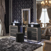 FOA FM72020DG-V-SET Noire LED Vanity w/ Stool Set