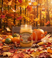 Our Own Candle Company Falling Leaves Mason Jar