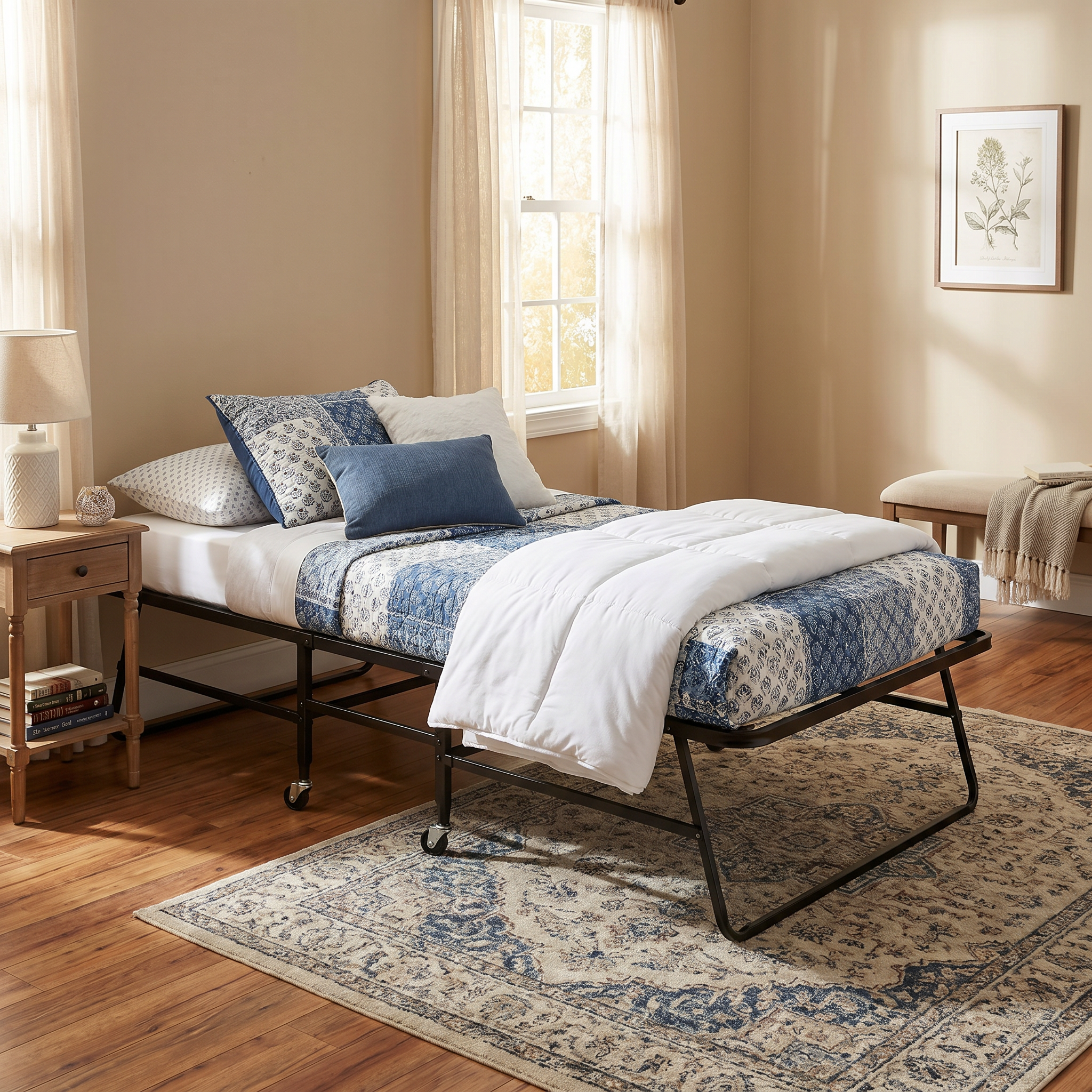 FOA MT-ROLL-48 Framos Rollaway Bed w/ 48" Mattress Included