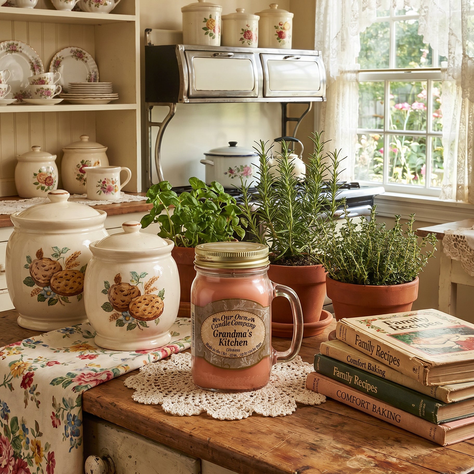 Our Own Candle Company Grandmas Kitchen Candle Mason Jar
