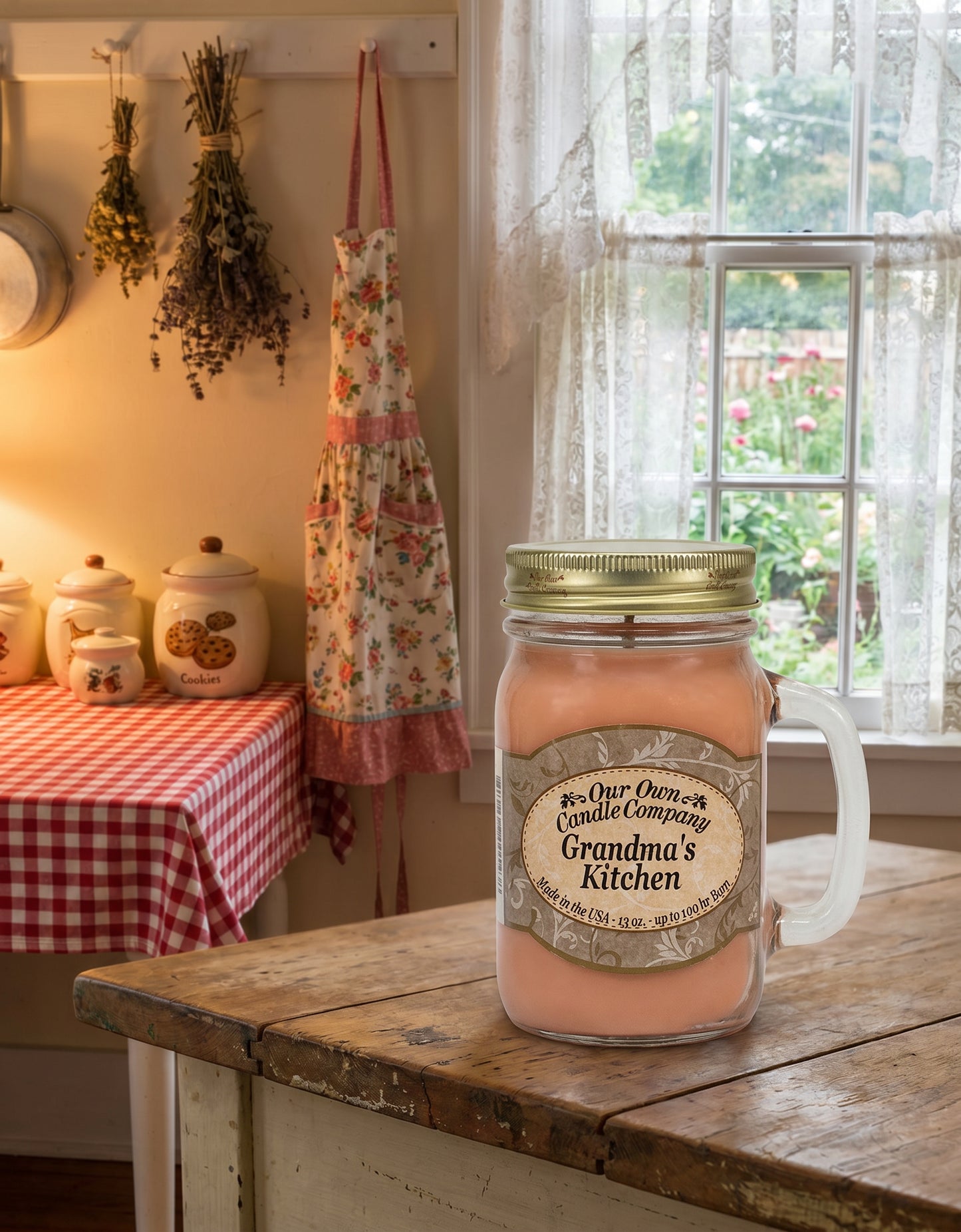 Our Own Candle Company Grandmas Kitchen Candle Mason Jar