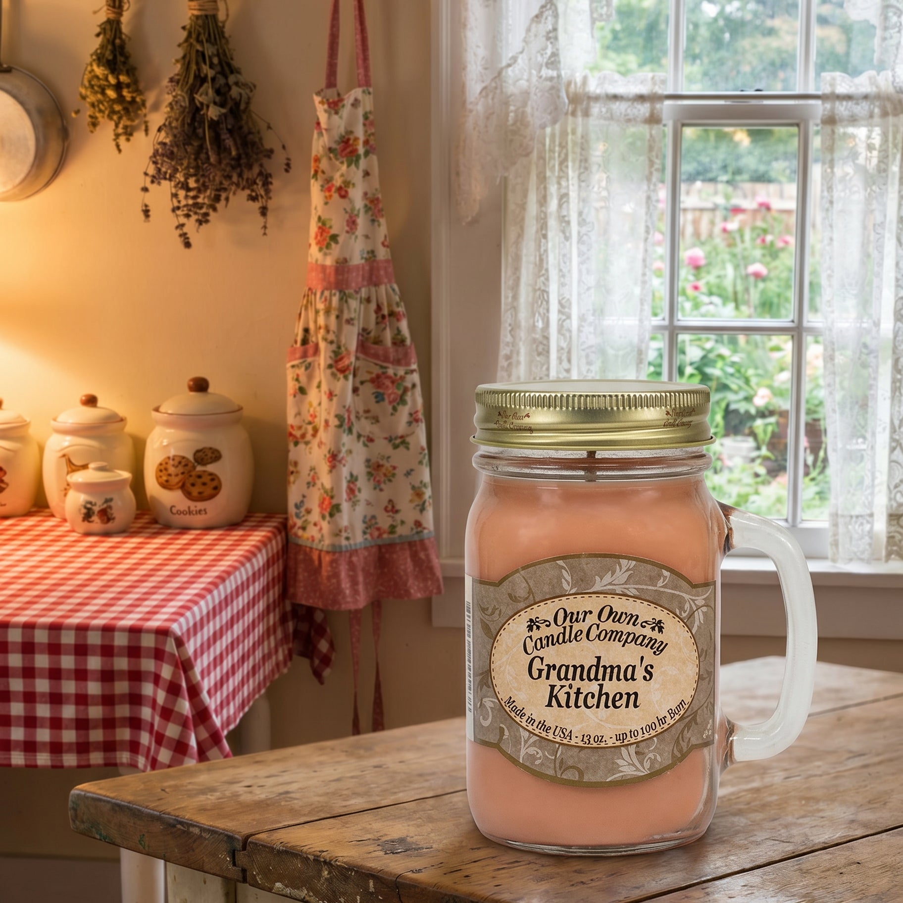 Our Own Candle Company Grandmas Kitchen Candle Mason Jar