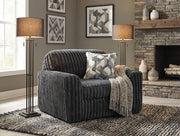 Ashley 9810523 Midnight Madness Gun Metal Chair and a Half