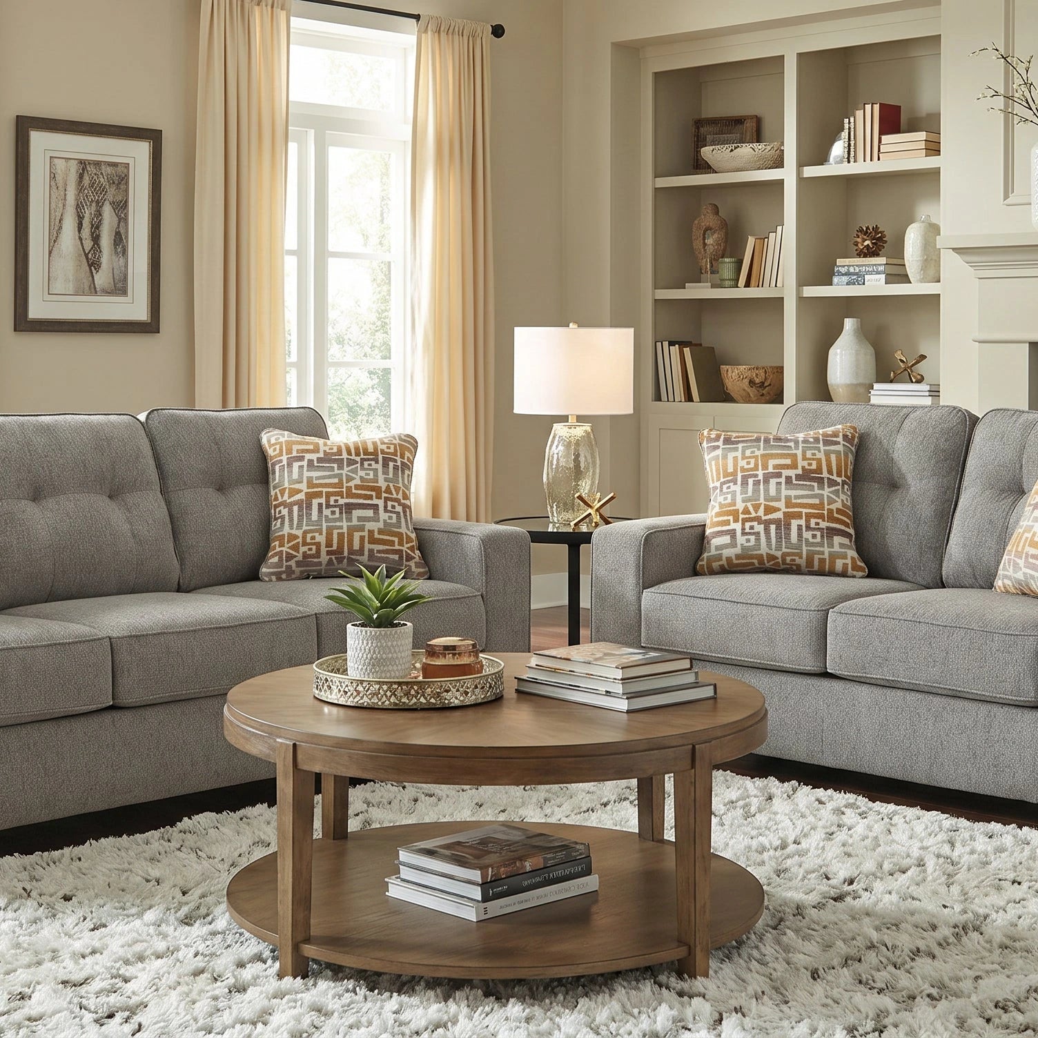 Ashley PC2920438 / 435 Larimer Iron Sofa Loveseat Set