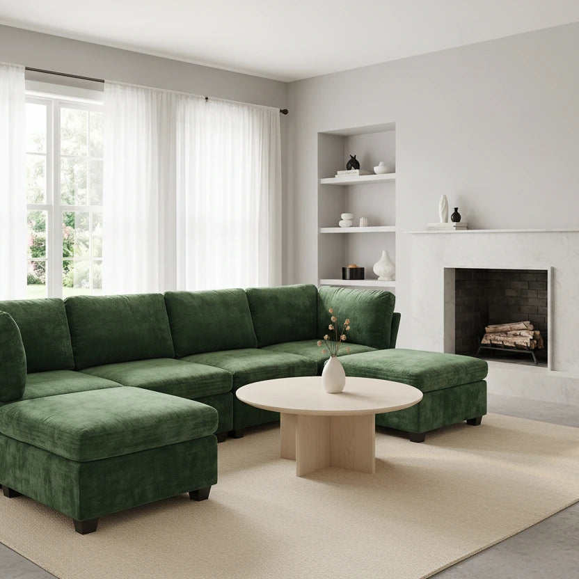 Milton Green Double Chaise Sectional