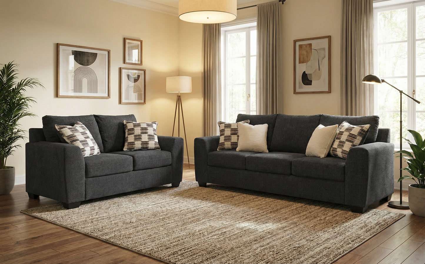 Ashley 6310138 Loreo Ebony Sofa