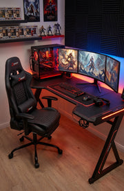 Milton SJ1001GM-BLACK Black Gaming Chair