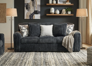 Ashley 9810538 Midnight Madness Gun Metal Sofa