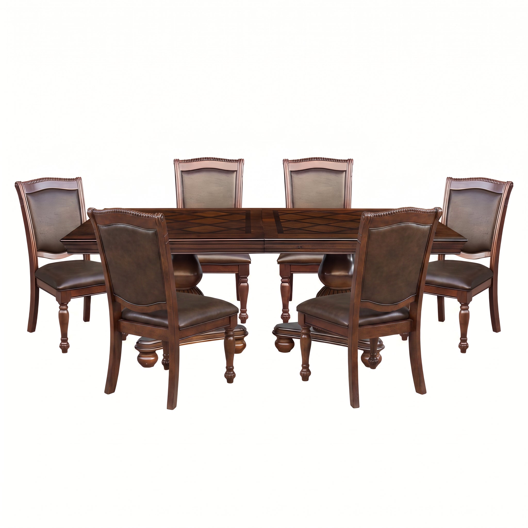 Homelegance 5473-103 Lordsburg 7 Piece Dining Set ( 6 Side Chairs )