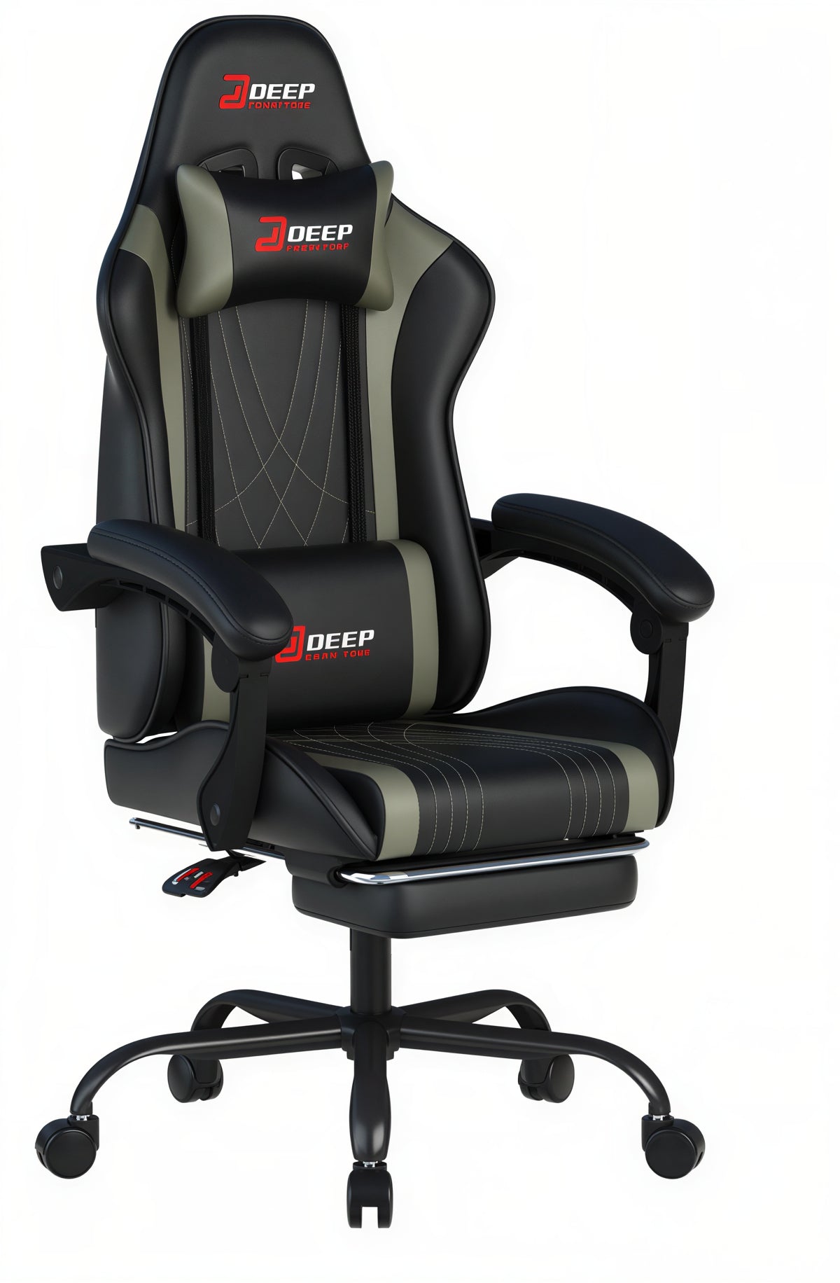 Milton SJ1001GM-GRAY Gray & Black Gaming Chair