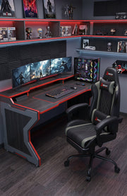 Milton SJ1001GM-GRAY Gray & Black Gaming Chair
