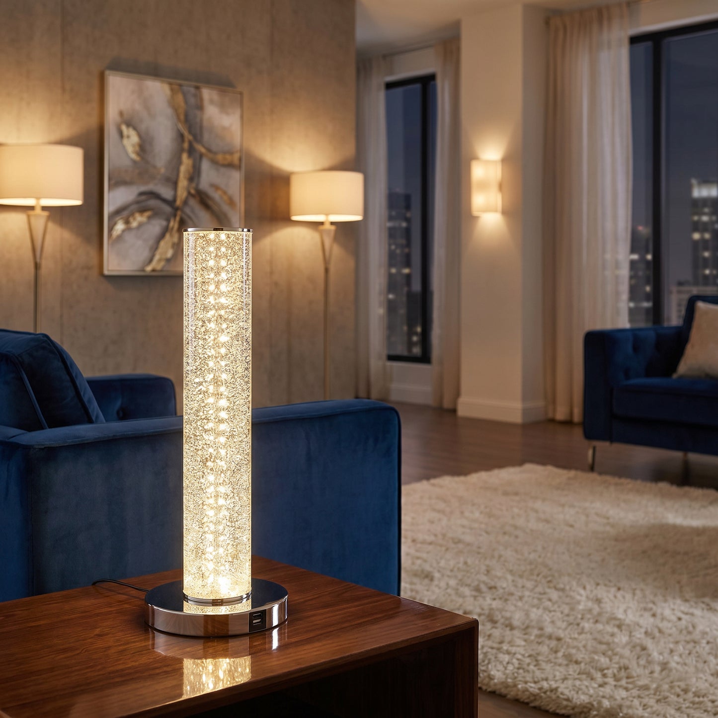 Lite Source LS-23515DIAMOND Diamond Quilla Table Lamp