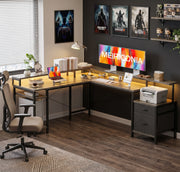 Milton XHQ02-X.01.02.05.A6604 Natural Gray 112" Corner L Shape Office Desk