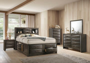 FOA FM7210GY-Q Zosimo Gray Queen Platform Storage Bed