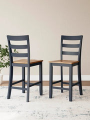 Ashley D399-124 Gesthaven Blue Bar Stool