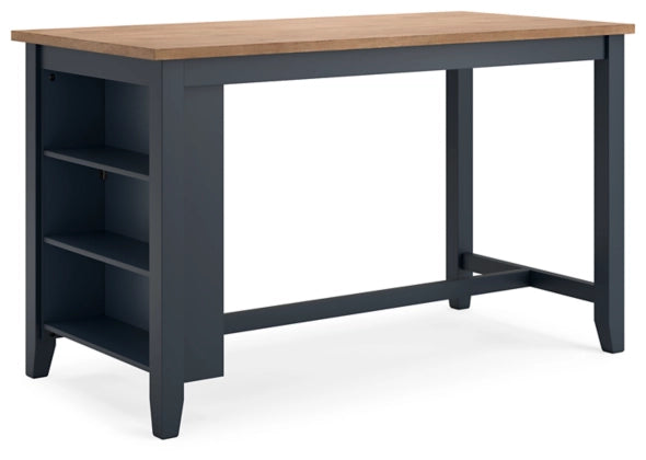 Ashley D399-13 Gesthaven Blue Rectangular Counter Height Table