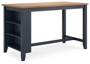 Ashley D399-13 Gesthaven Blue Rectangular Counter Height Table