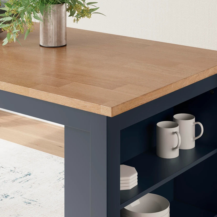 Ashley D399-13 Gesthaven Blue Rectangular Counter Height Table