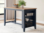 Ashley D399-13 Gesthaven Blue Rectangular Counter Height Table