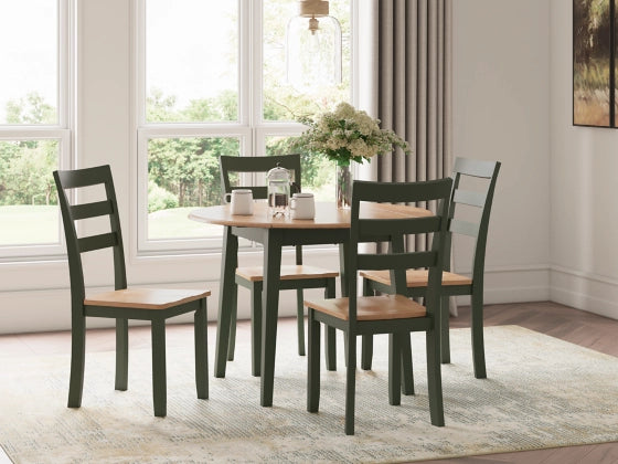 Ashley D401-15 Gesthaven Table & 2 D401-01 Gesthaven Chairs ( Special Order )