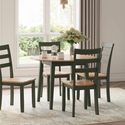 Ashley D401-15 Gesthaven Table & 2 D401-01 Gesthaven Chairs ( Special Order )